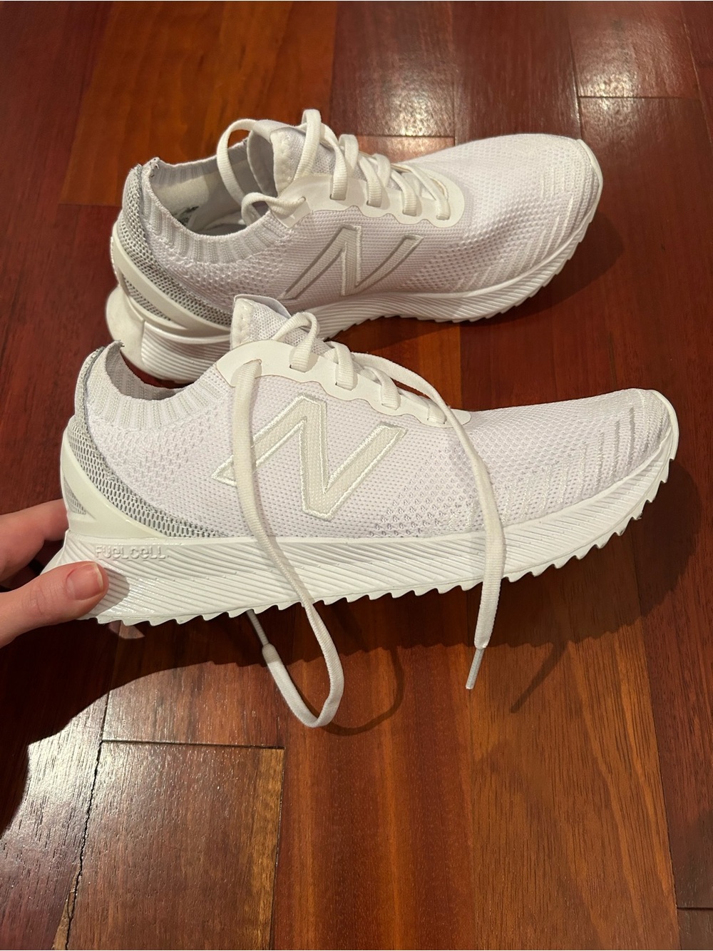 New Balance White Running Shoes